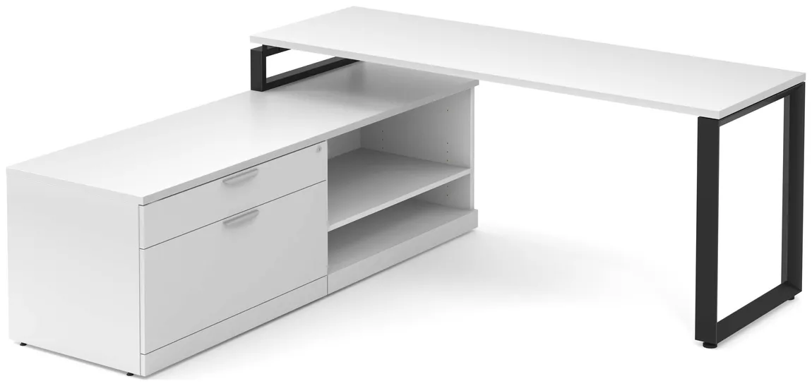 L Shaped Desk with Storage