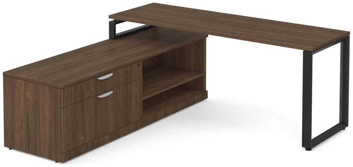 L Shaped Desk with Storage