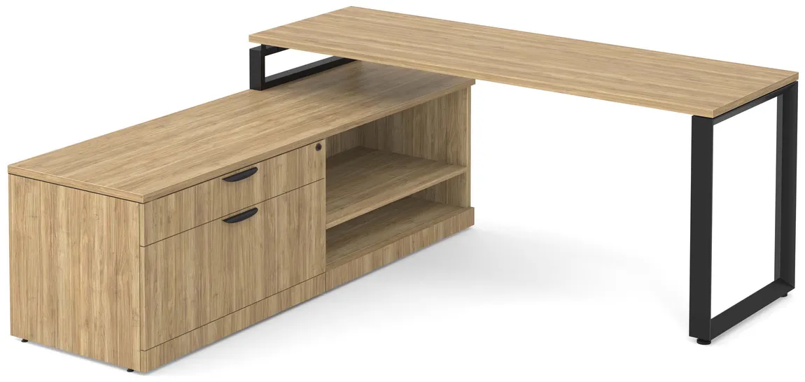L Shaped Desk with Storage
