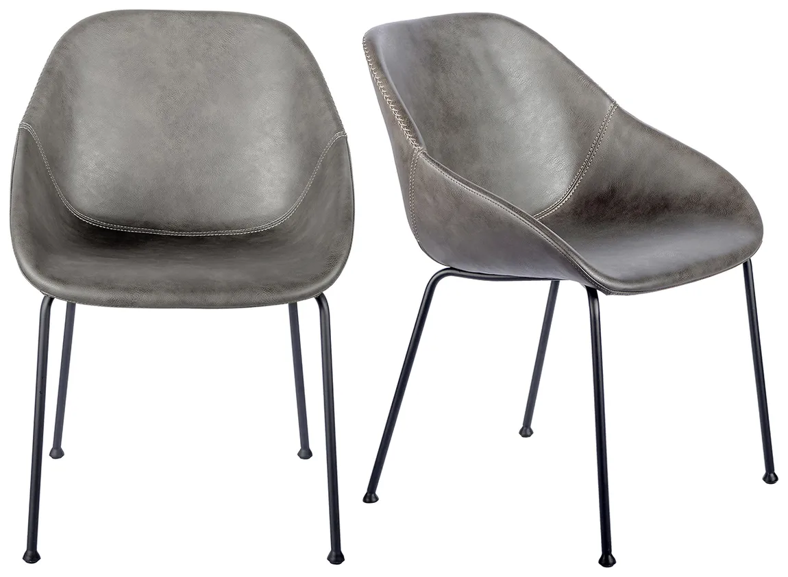 Mid-Century Contour Side Chair - Set of 2