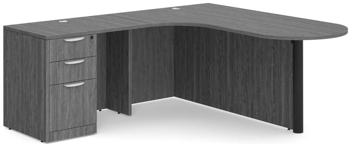 L Shaped Desk with Peninsula