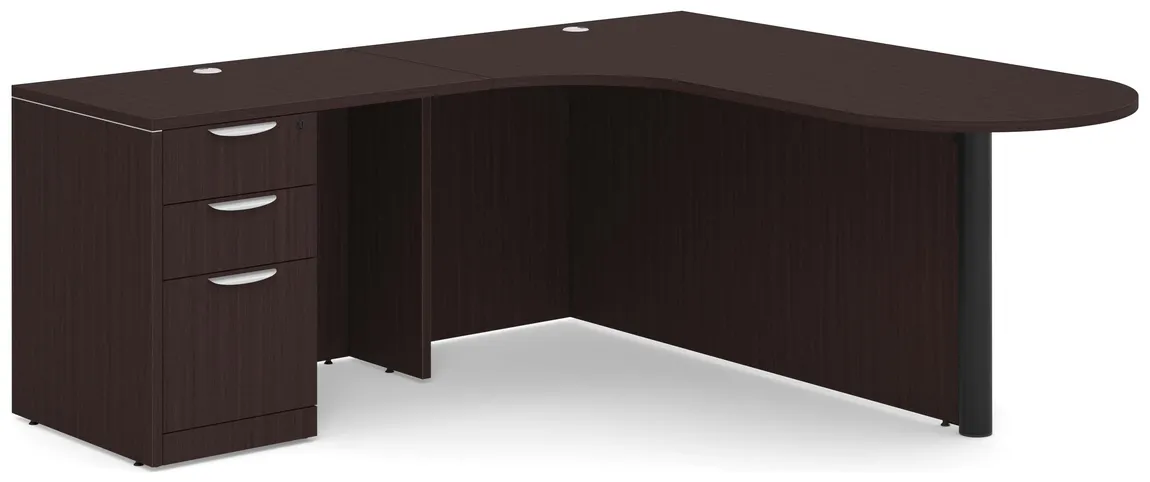 L Shaped Desk with Peninsula
