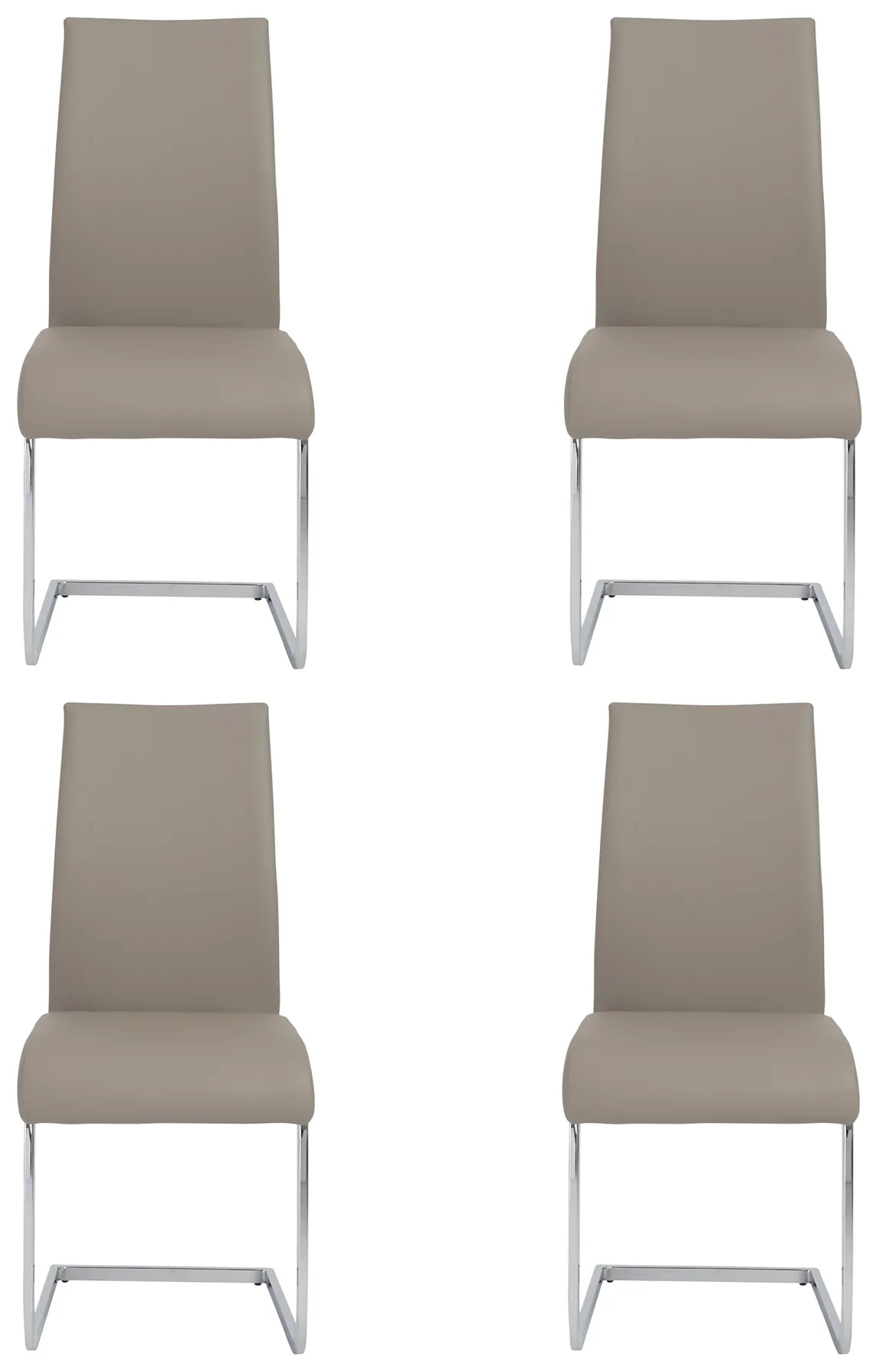 Contemporary Cantilever Side Chair - Set of 4