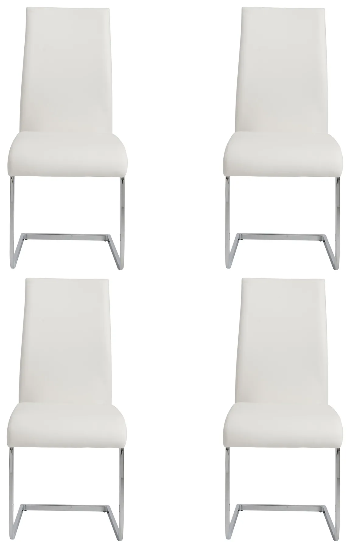 Contemporary Cantilever Side Chair - Set of 4