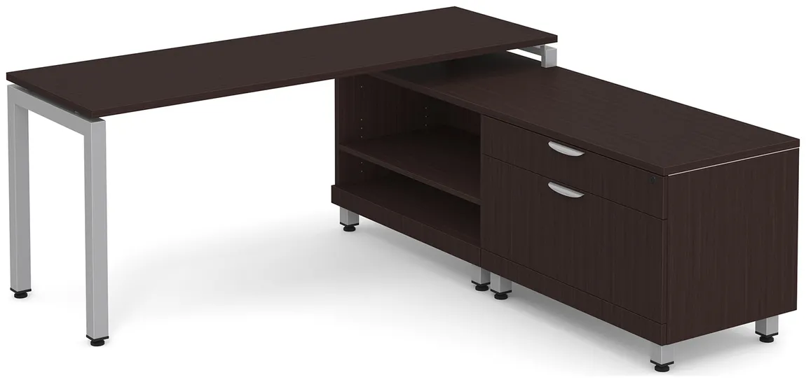 L Shaped Desk with Storage