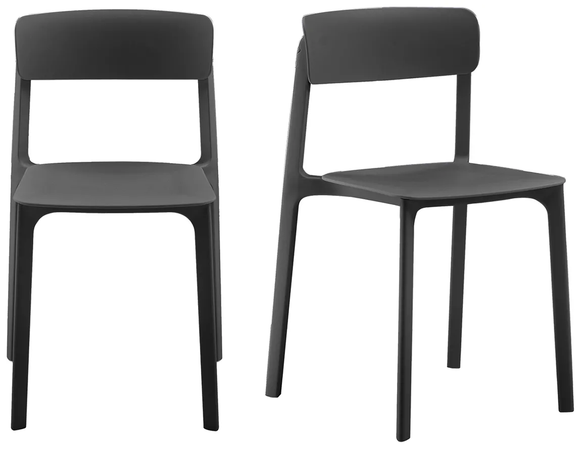 Universal Molded Stacking Chairs - Set of 2