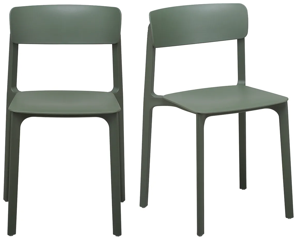 Universal Molded Stacking Chairs - Set of 2