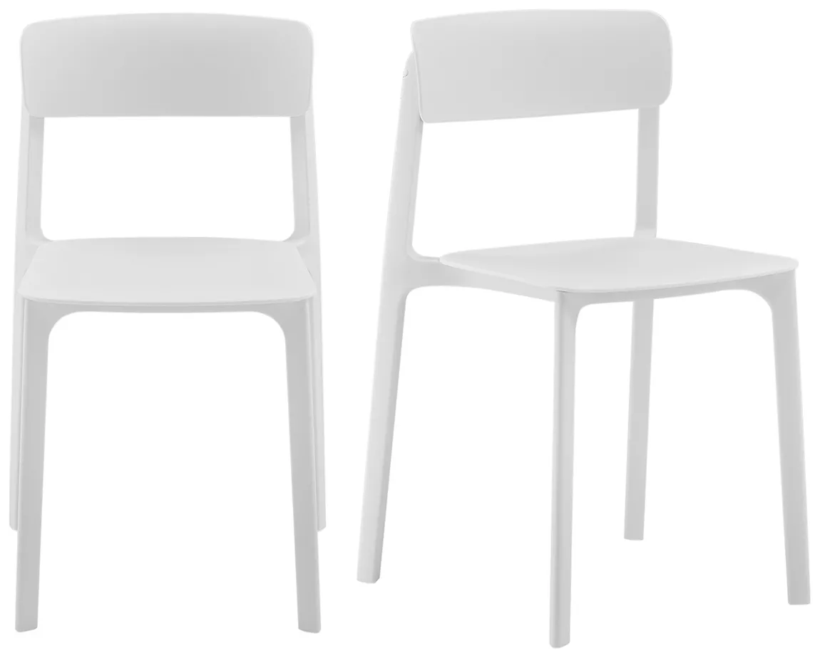 Universal Molded Stacking Chairs - Set of 2