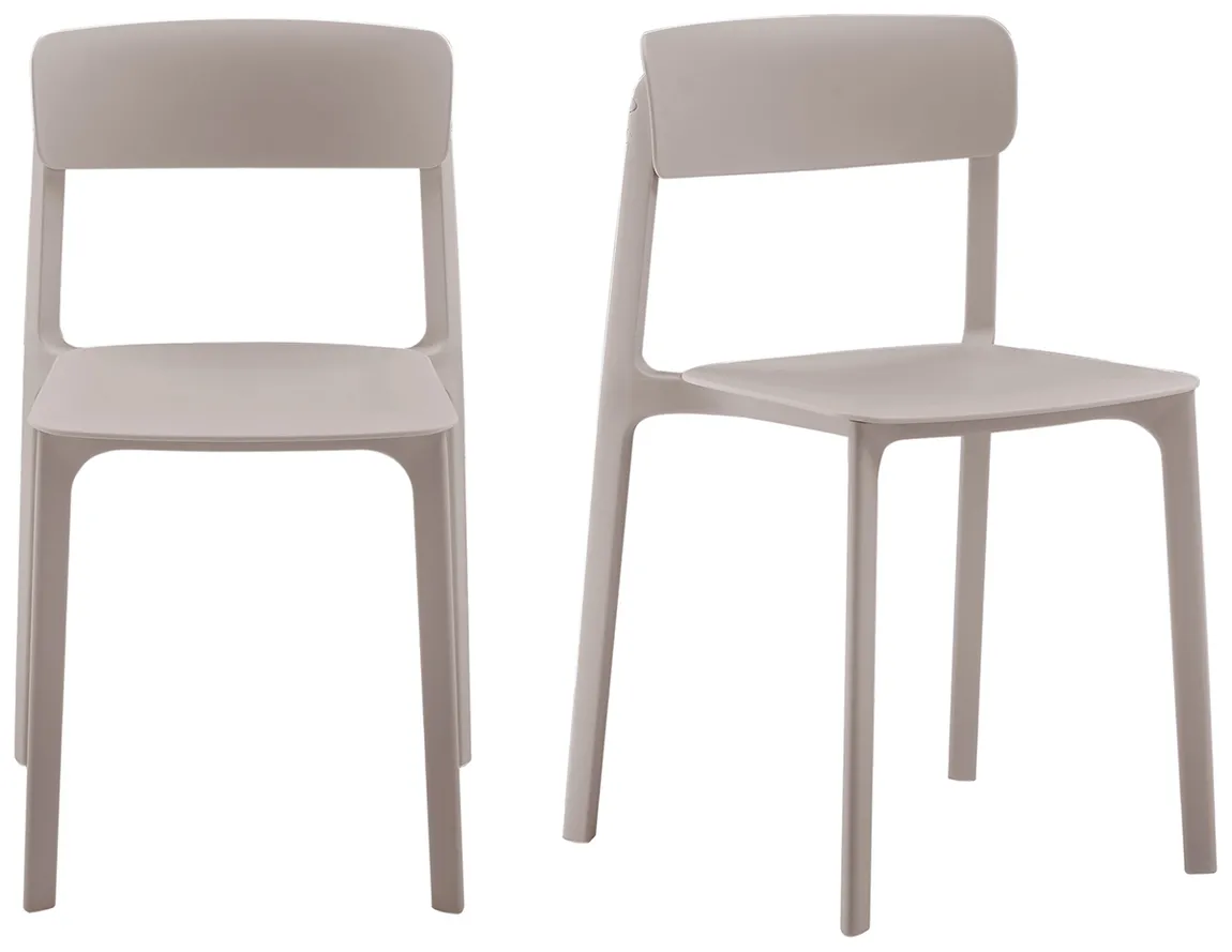 Universal Molded Stacking Chairs - Set of 2