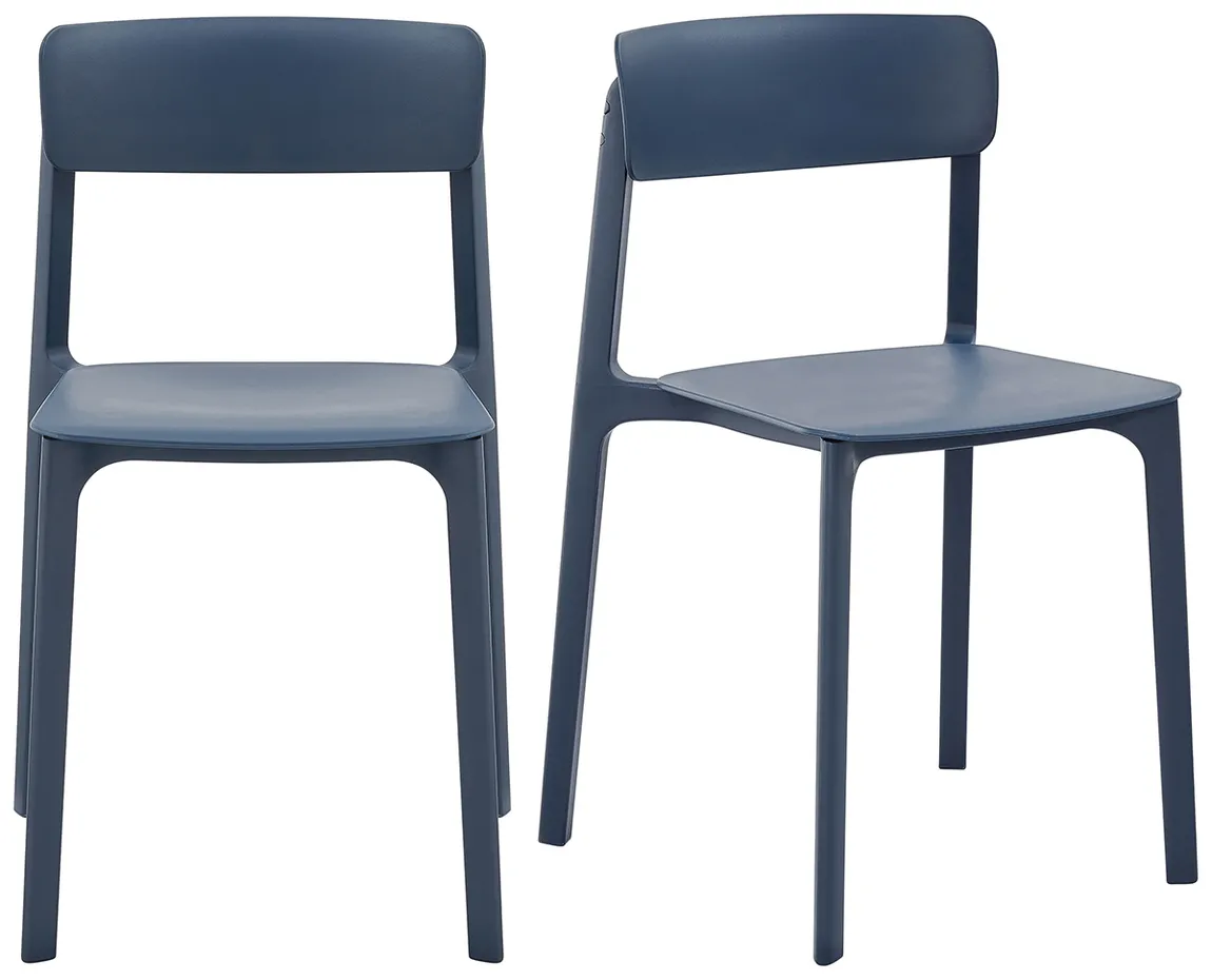 Universal Molded Stacking Chairs - Set of 2