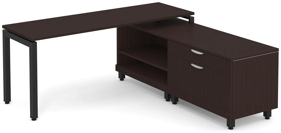 L Shaped Desk with Storage
