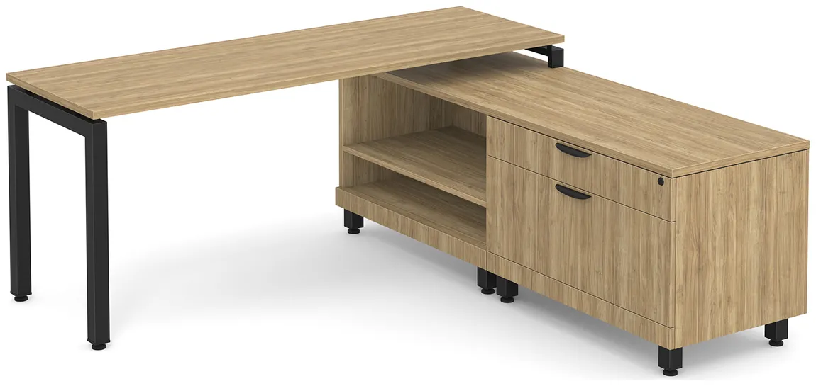 L Shaped Desk with Storage