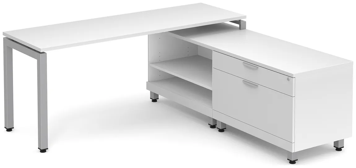 L Shaped Desk with Storage