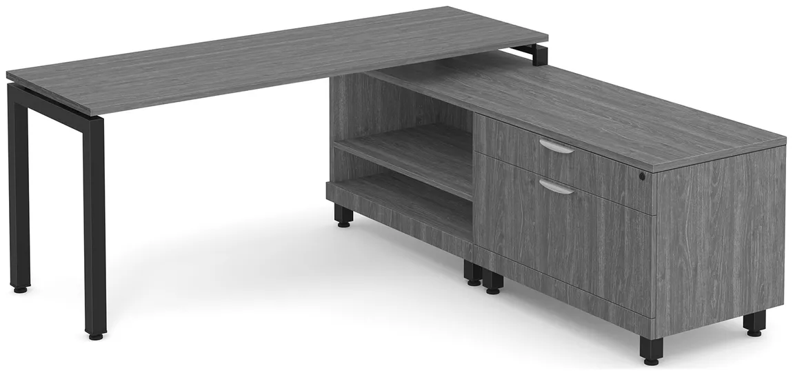 L Shaped Desk with Storage