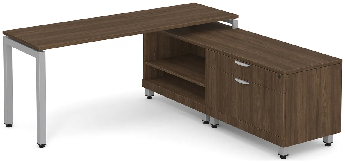 L Shaped Desk with Storage