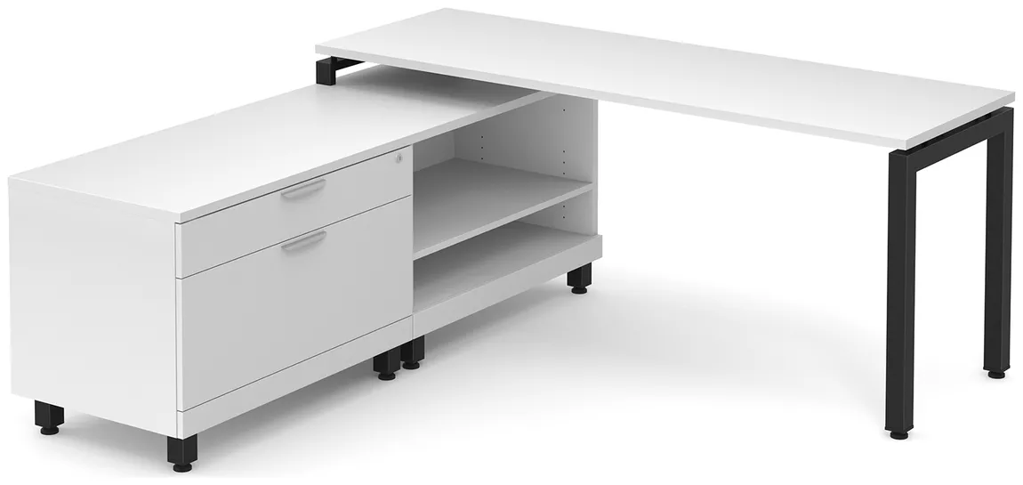 L Shaped Desk with Storage