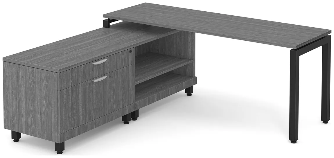L Shaped Desk with Storage