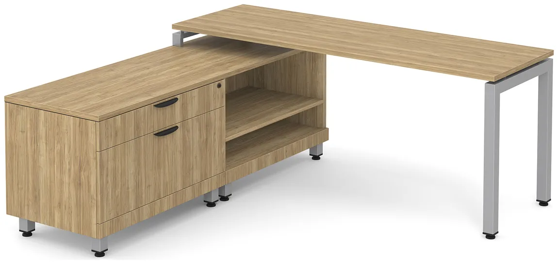 L Shaped Desk with Storage