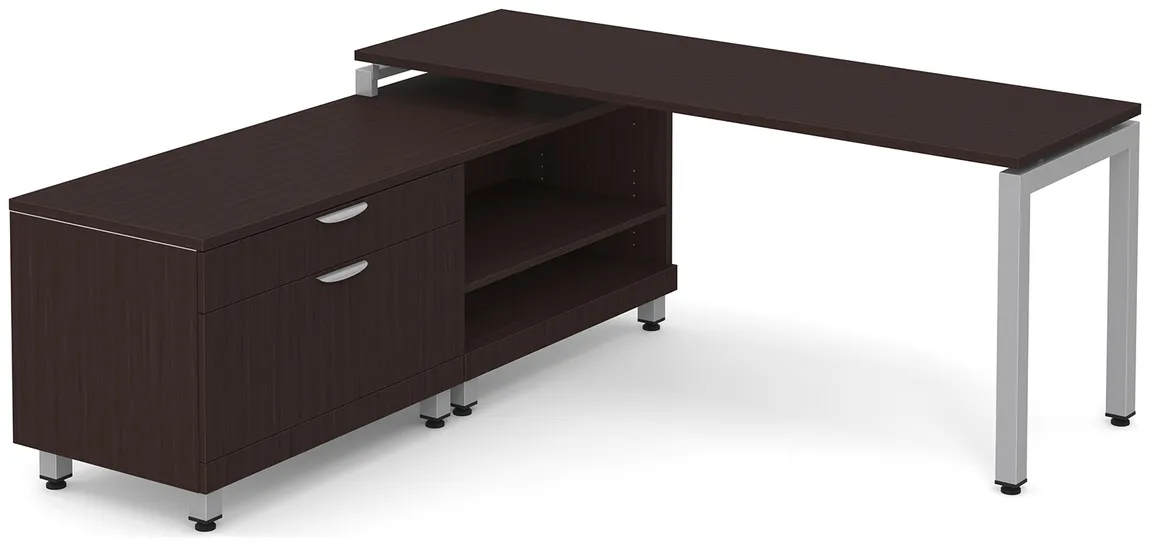 L Shaped Desk with Storage