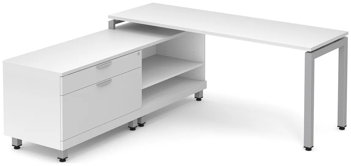 L Shaped Desk with Storage