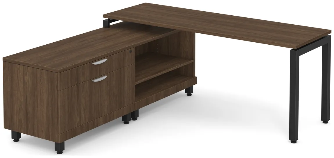 L Shaped Desk with Storage