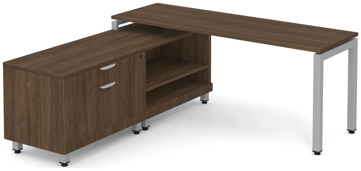 L Shaped Desk with Storage