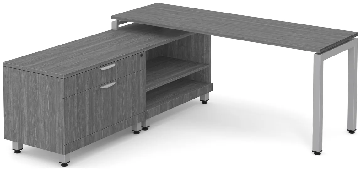 L Shaped Desk with Storage