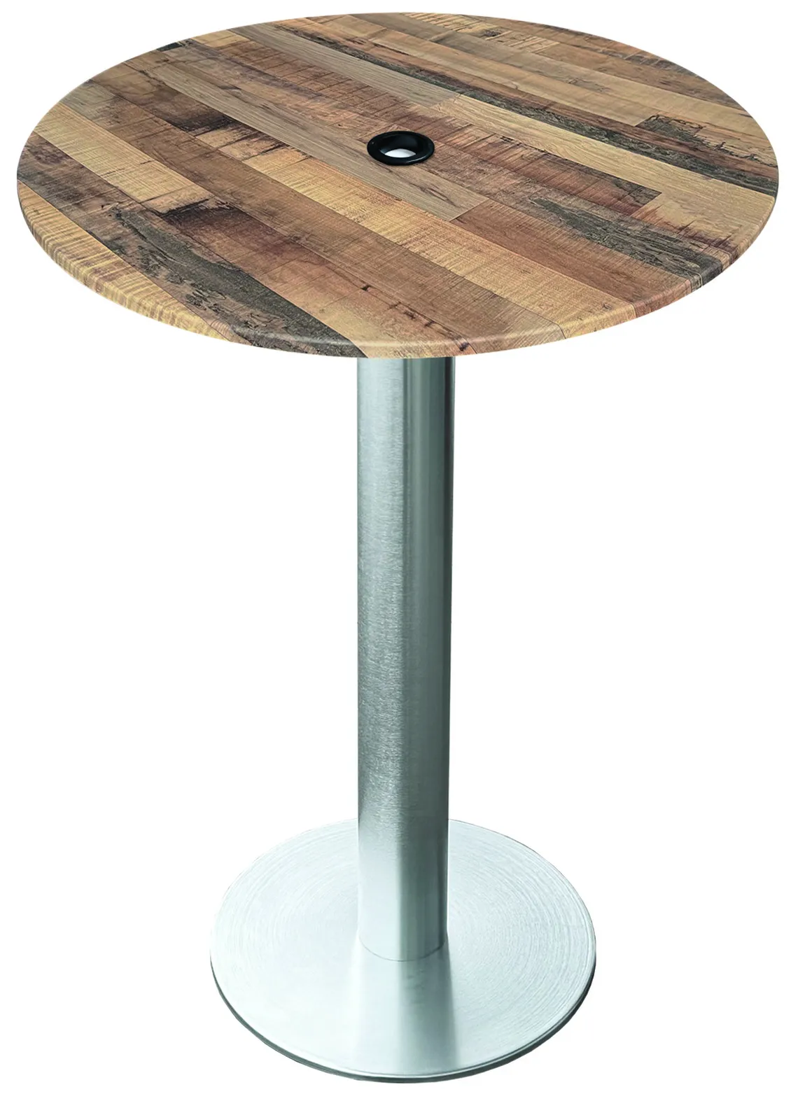 Round Outdoor Bar Height Table