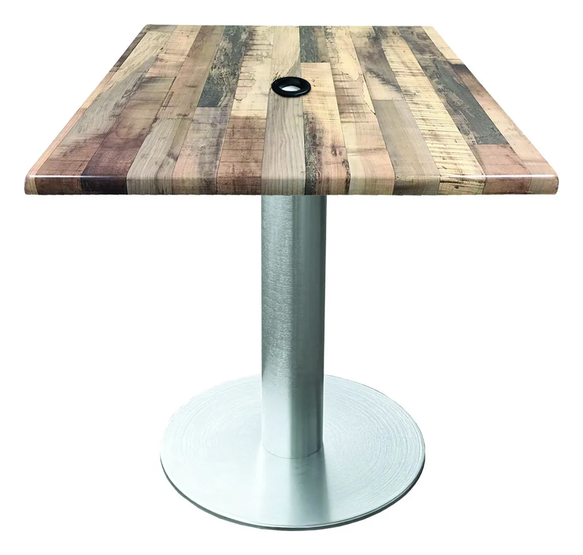 Outdoor Dining Table with Umbrella Hole