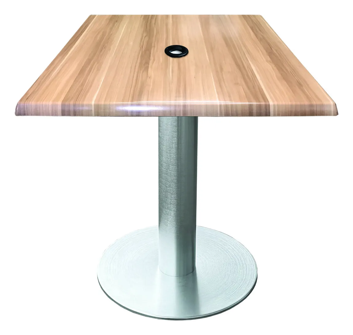 Outdoor Dining Table with Umbrella Hole