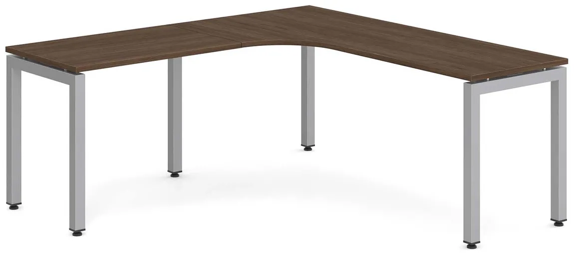 L Shaped Desk with Metal Legs