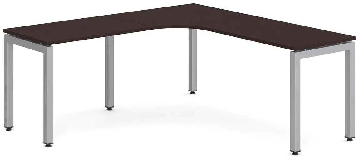 L Shaped Desk with Metal Legs