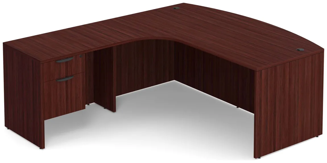 Bow Front L Shaped Desk
