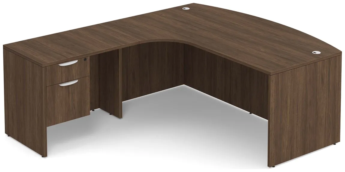 Bow Front L Shaped Desk