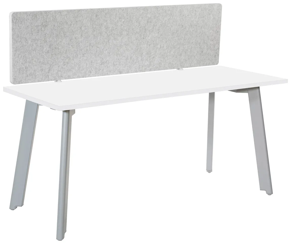 small small desk with privacy panel 12