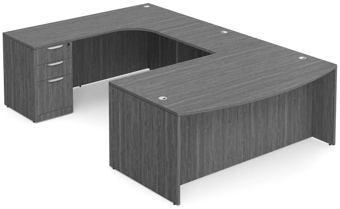 Bow Front U-Shaped Desk