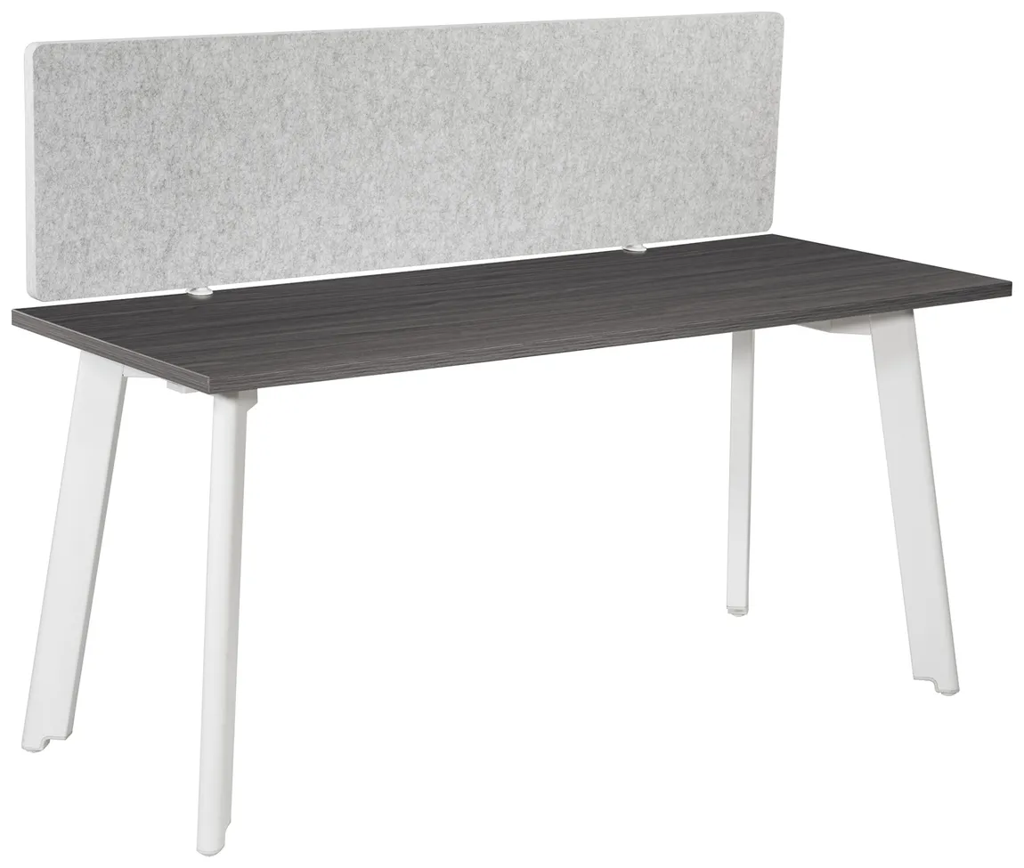small small desk with privacy panel 16