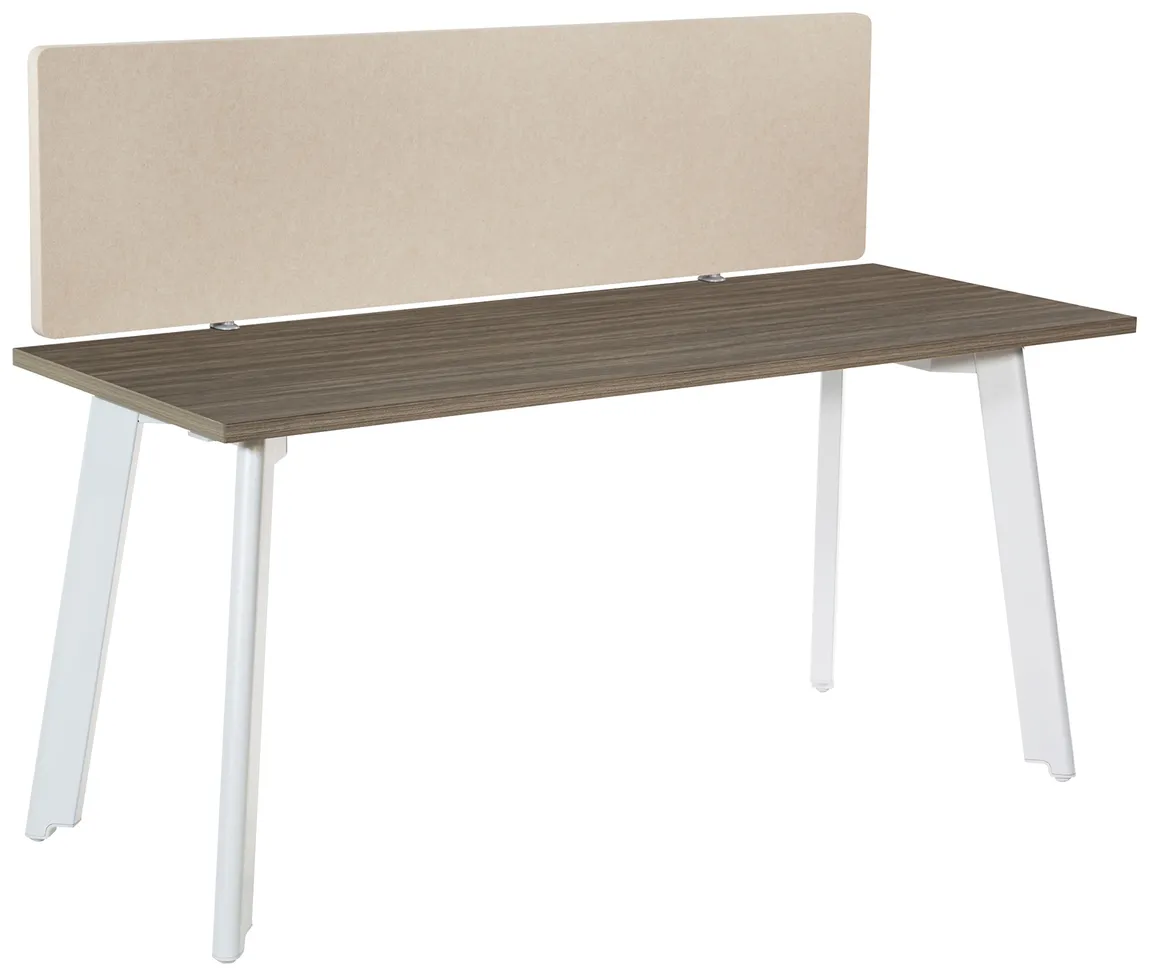 small small desk with privacy panel 17