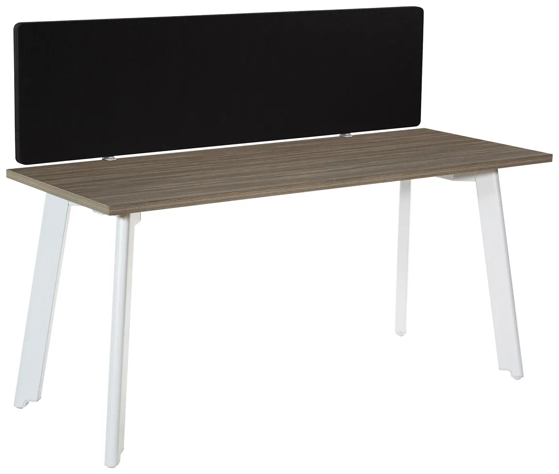 small small desk with privacy panel 18