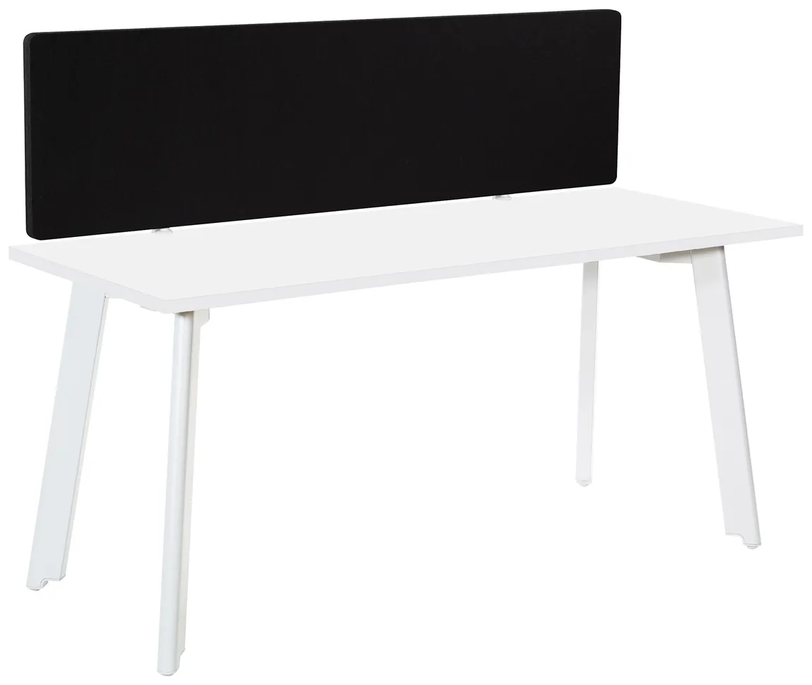 small small desk with privacy panel 22