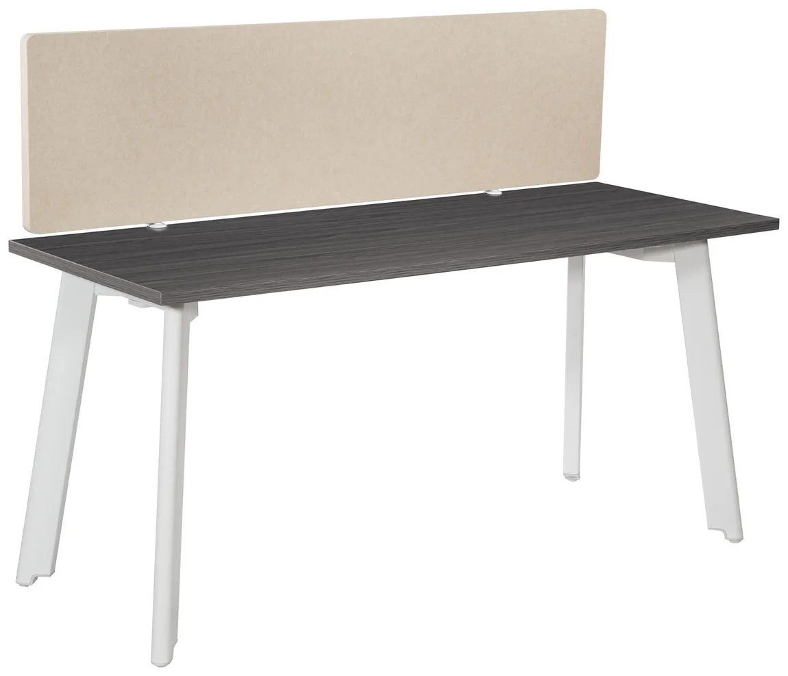 small small desk with privacy panel 13