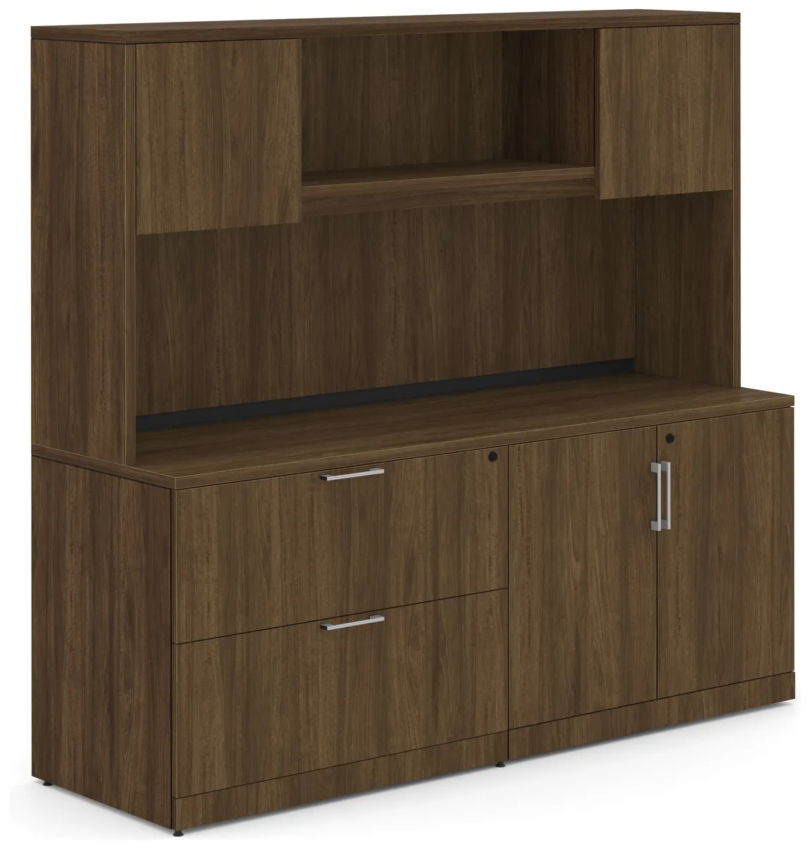 Office Storage Credenza with Hutch