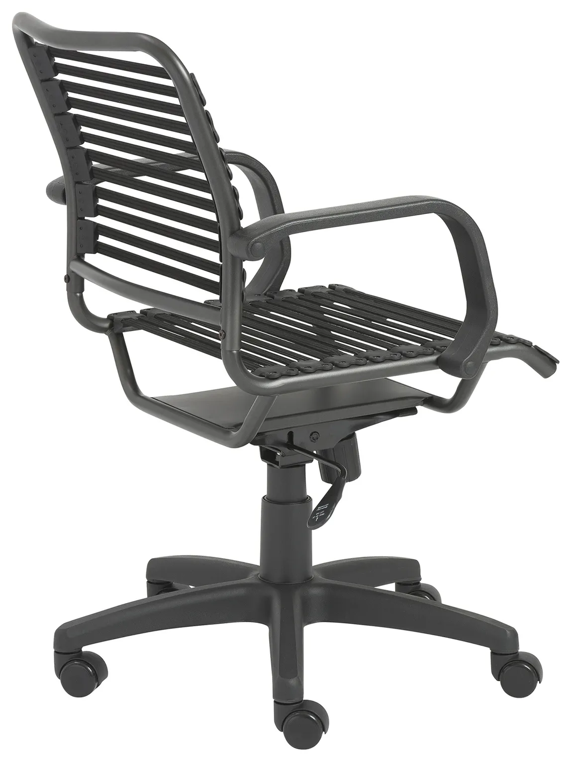 Modern Industrial Mid-Back Bungee Desk Chair