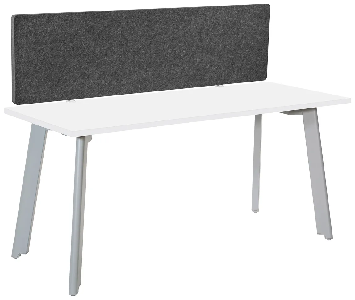 small small desk with privacy panel 23