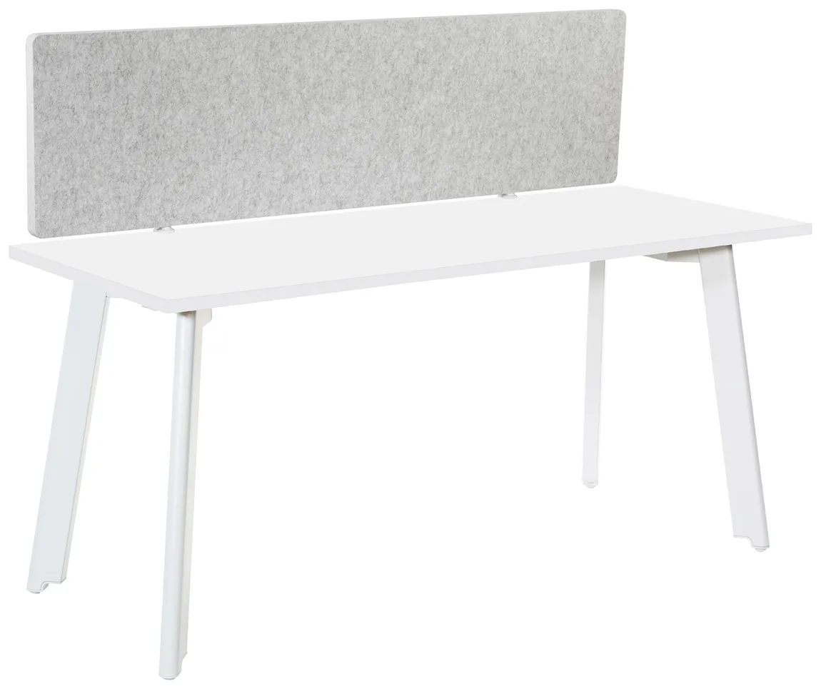 small small desk with privacy panel 12