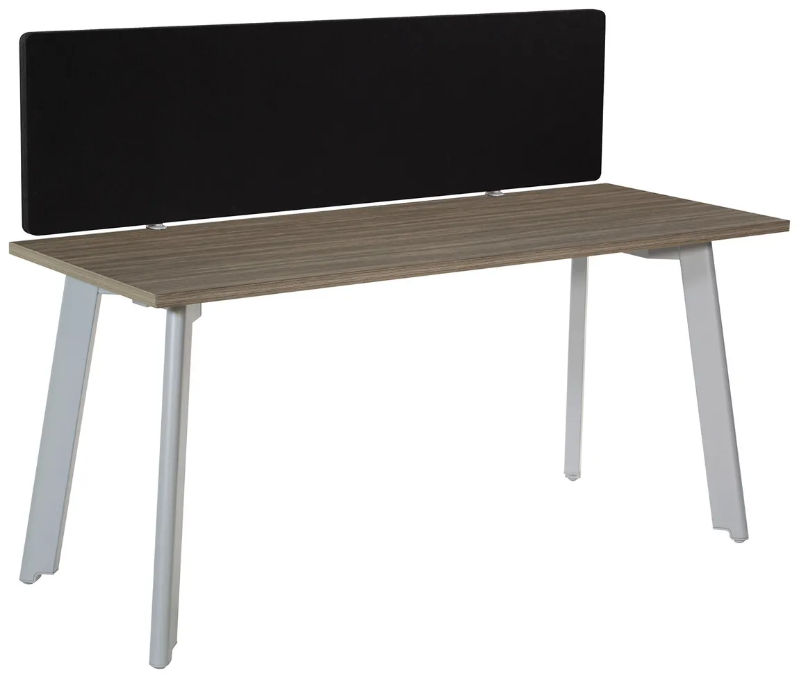small small desk with privacy panel 18