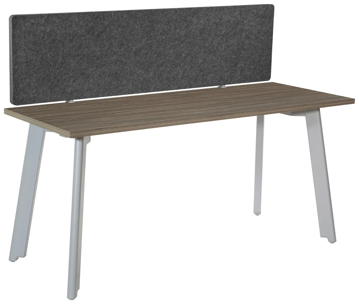 small small desk with privacy panel 19
