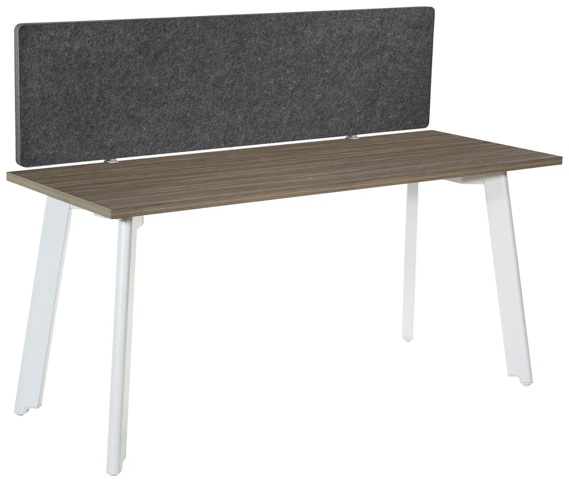 small small desk with privacy panel 11