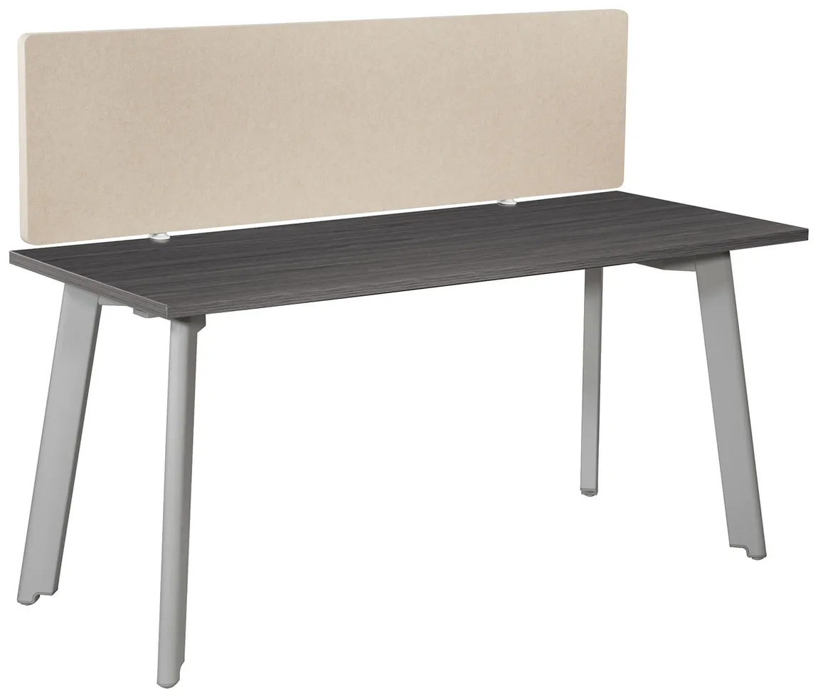 small small desk with privacy panel 13