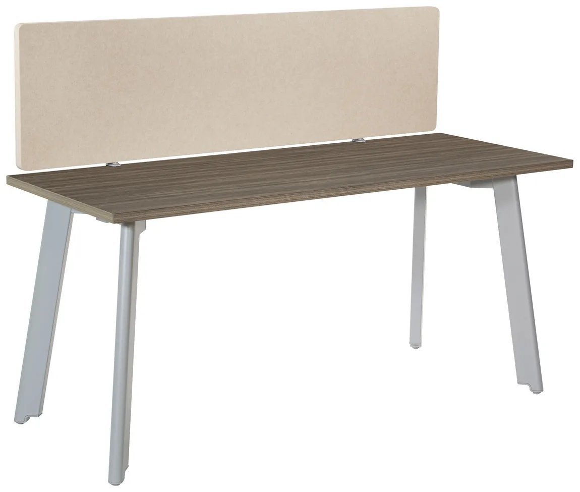 small small desk with privacy panel 17